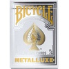 Bicycle Metalluxe Silver Playing Cards – Premium Metal Foil Finish – Poker Size(Silver)