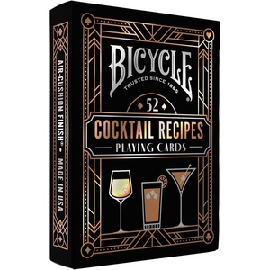 Bicycle Bourbon Black Label Playing Cards – Poker‑Size, Made in USA | Bourbon themed design, Custom foil tuck like a bourbon bottle, Air Cushion Finish, Made in USA with FSC paper(Cocktail)