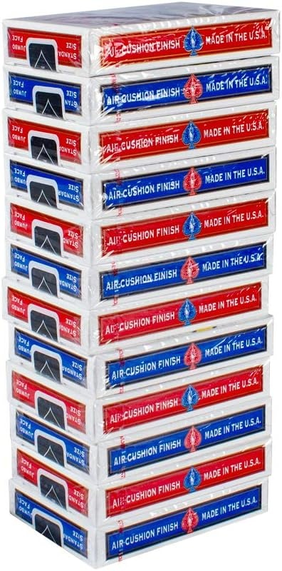 image:imageBicycle 12pk Red amp Black Rider Back Playing Cards Standard Index Decks of Cards Premium Poker Cards for Blackjack Casino Games amp Family Game Night 2 Count Pack of 112 pk RdBl Jumbo