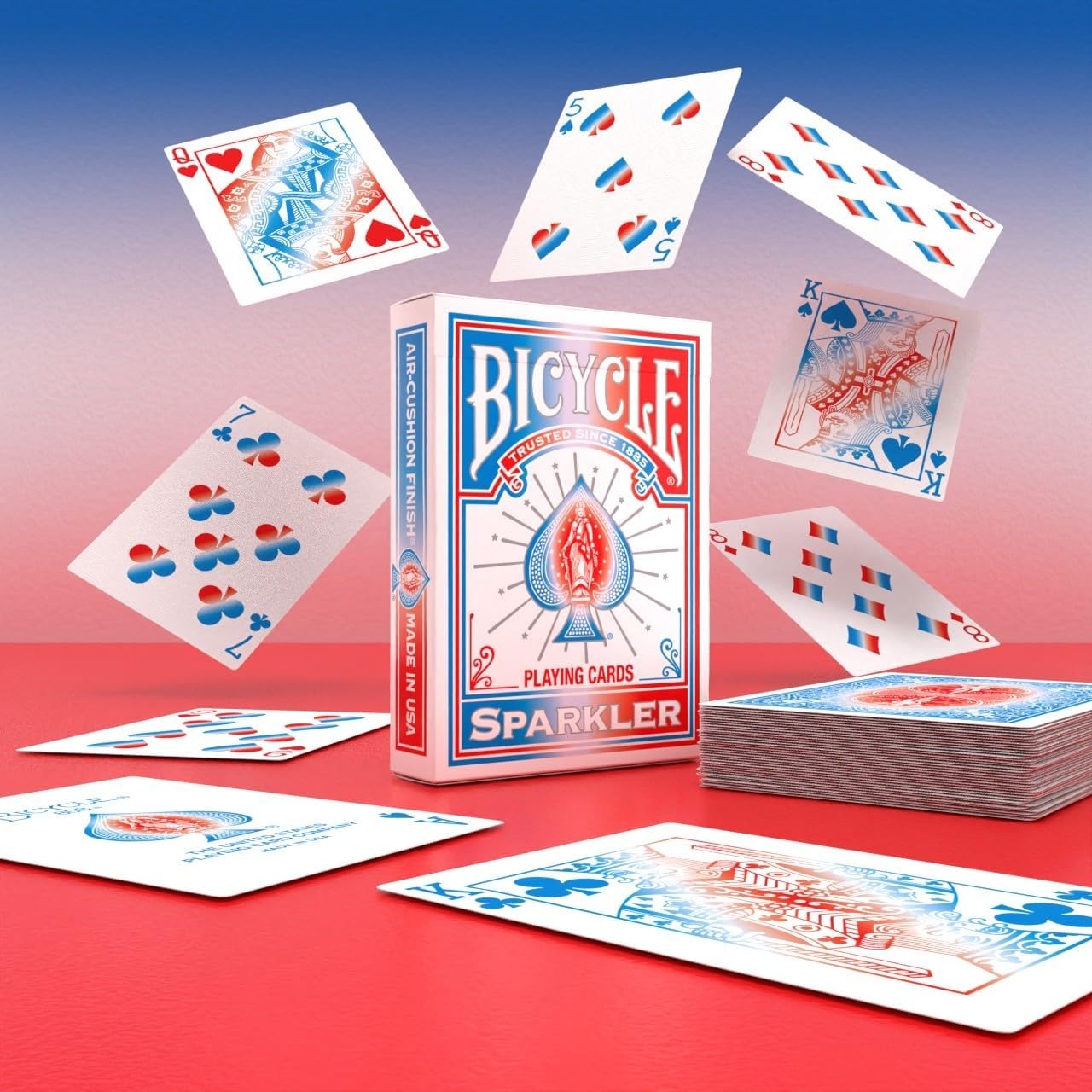 image:imageBicycle 12pk Red amp Black Rider Back Playing Cards Standard Index Decks of Cards Premium Poker Cards for Blackjack Casino Games amp Family Game Night 2 Count Pack of 1Sparkler