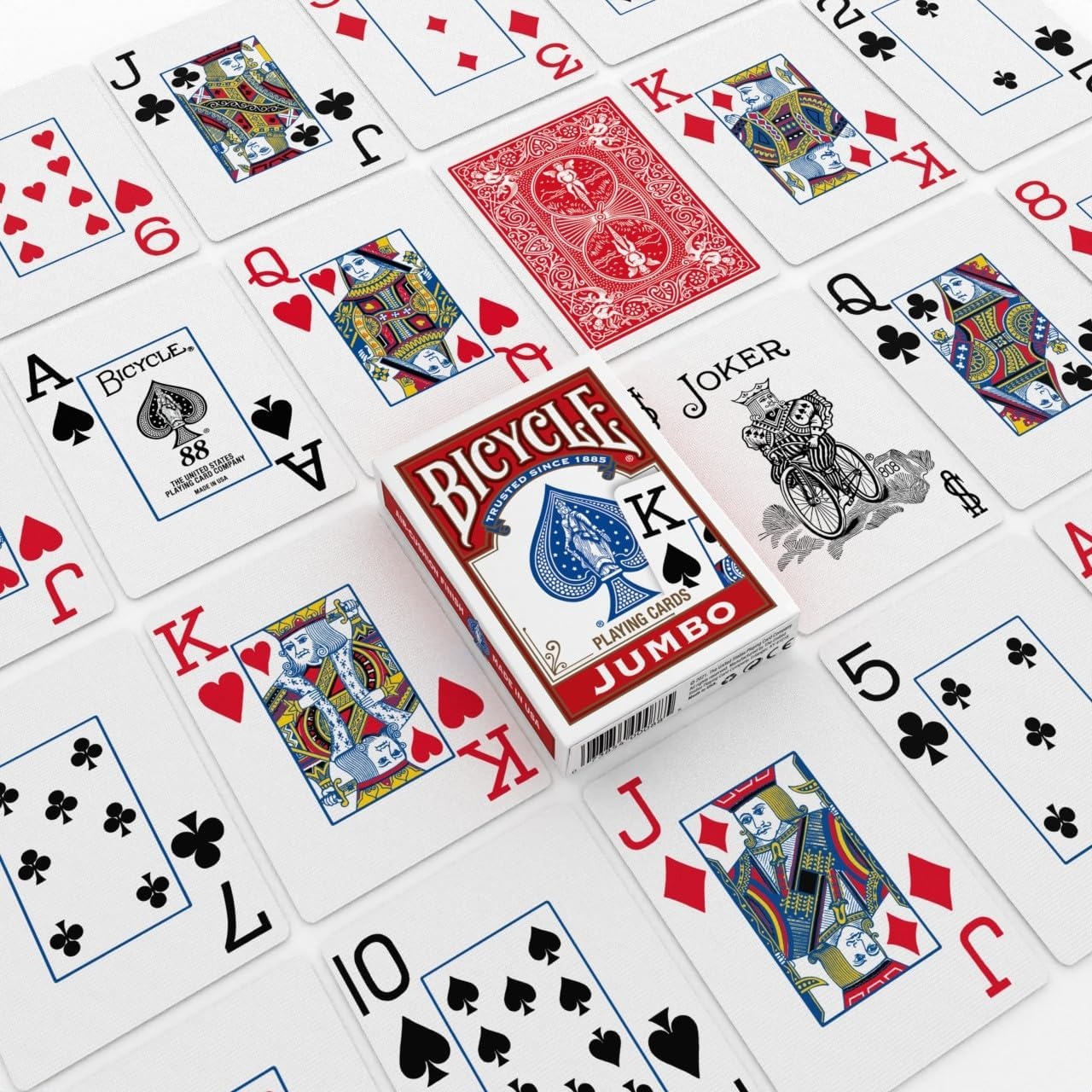 image:imageBicycle 12pk Red amp Black Rider Back Playing Cards Standard Index Decks of Cards Premium Poker Cards for Blackjack Casino Games amp Family Game Night 2 Count Pack of 112 pk RdBl Jumbo