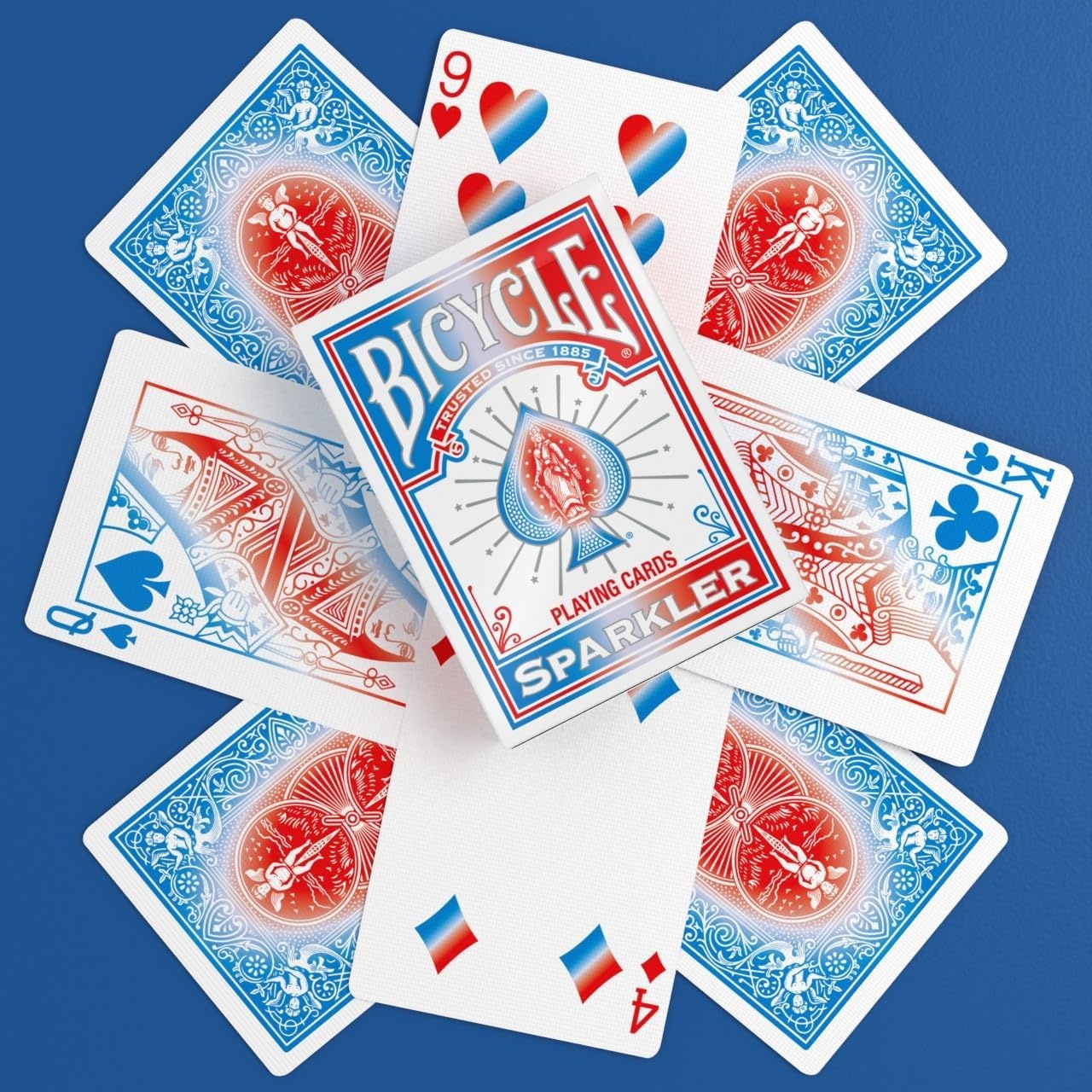 image:imageBicycle 12pk Red amp Black Rider Back Playing Cards Standard Index Decks of Cards Premium Poker Cards for Blackjack Casino Games amp Family Game Night 2 Count Pack of 1Sparkler