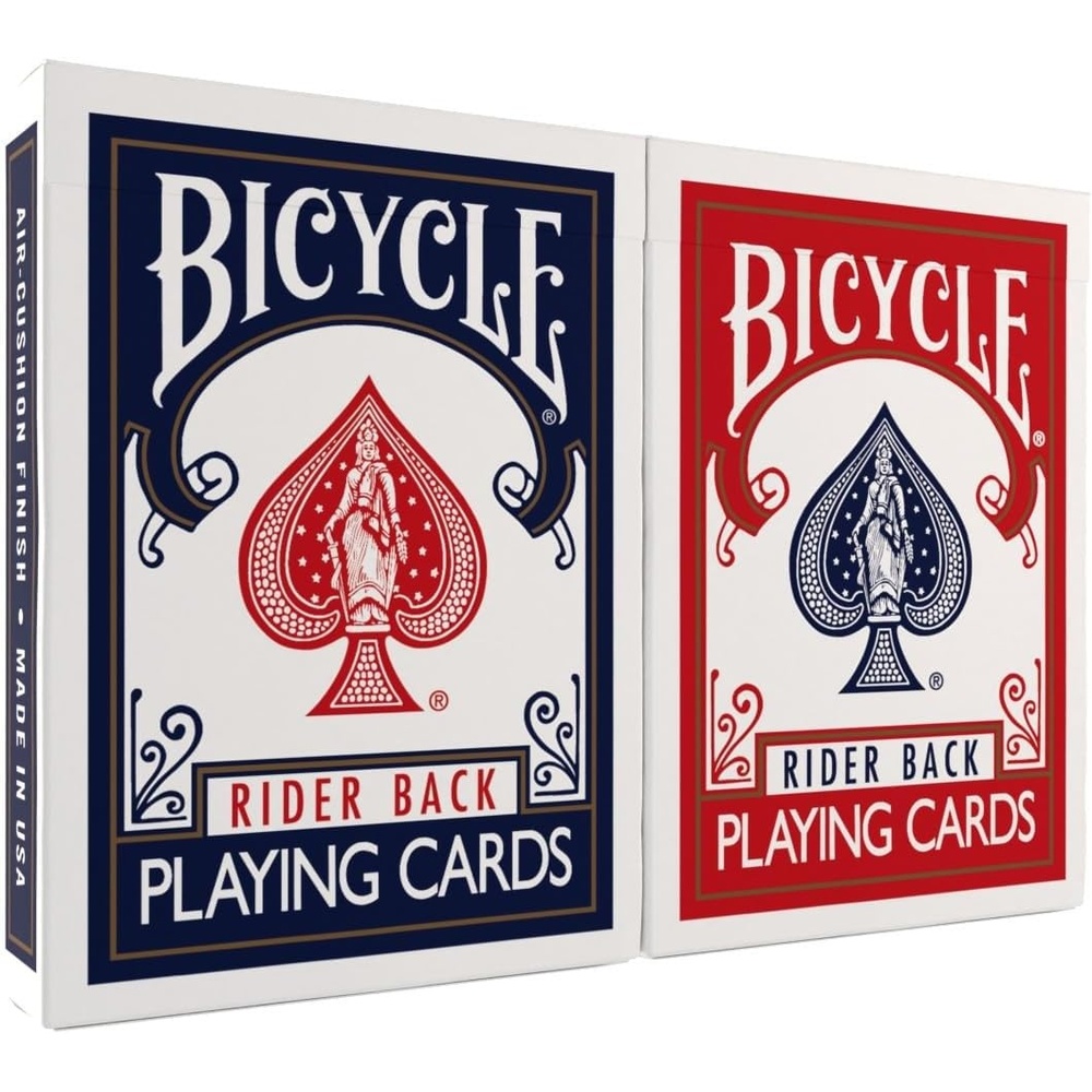 image:imageBicycle 12pk Red amp Black Rider Back Playing Cards Standard Index Decks of Cards Premium Poker Cards for Blackjack Casino Games amp Family Game Night 2 Count Pack of 12 pk RdBl Std Rider