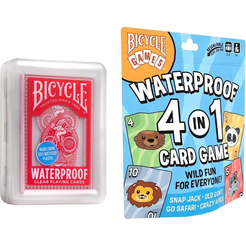image:imageBicycle 12pk Red amp Black Rider Back Playing Cards Standard Index Decks of Cards Premium Poker Cards for Blackjack Casino Games amp Family Game Night 2 Count Pack of 1Waterproof Cards and Games Bundle
