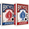 Bicycle 12pk Red & Black Rider Back Playing Cards, Standard Index, Decks of Cards, Premium Poker Cards for Blackjack, Casino Games & Family Game Night, 2 Count (Pack of 1)(12 pk RdBl Jumbo)