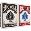 Bicycle 12pk Red & Black Rider Back Playing Cards, Standard Index, Decks of Cards, Premium Poker Cards for Blackjack, Casino Games & Family Game Night, 2 Count (Pack of 1)(48 pk RdBlk Std.)