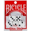Bicycle 20x Dice Set, 2X 10 Pack Six Sided D6 Dice, Standard Casino Game Classic White and Black Die, 20 Count, 16 mm(Bicycle)