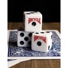 Bicycle 20x Dice Set, 2X 10 Pack Six Sided D6 Dice, Standard Casino Game Classic White and Black Die, 20 Count, 16 mm(Bicycle)