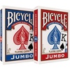 Bicycle 12pk Red & Black Rider Back Playing Cards, Standard Index, Decks of Cards, Premium Poker Cards for Blackjack, Casino Games & Family Game Night, 2 Count (Pack of 1)(2 pk RdBl Jumbo)