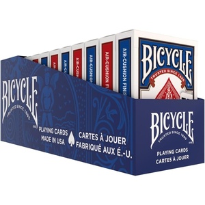 Bicycle 12pk Red & Black Rider Back Playing Cards, Standard Index, Decks of Cards, Premium Poker Cards for Blackjack, Casino Games & Family Game Night, 2 Count (Pack of 1)(12 pk RdBl Jumbo)